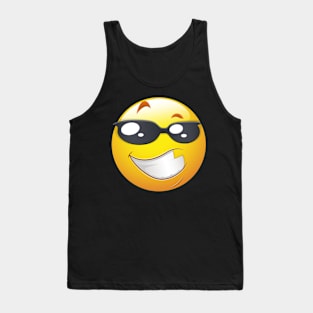 Cool Smiley Face Emoticon Tank Top